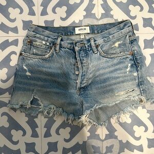 Agolde Parker cutoff denim shorts